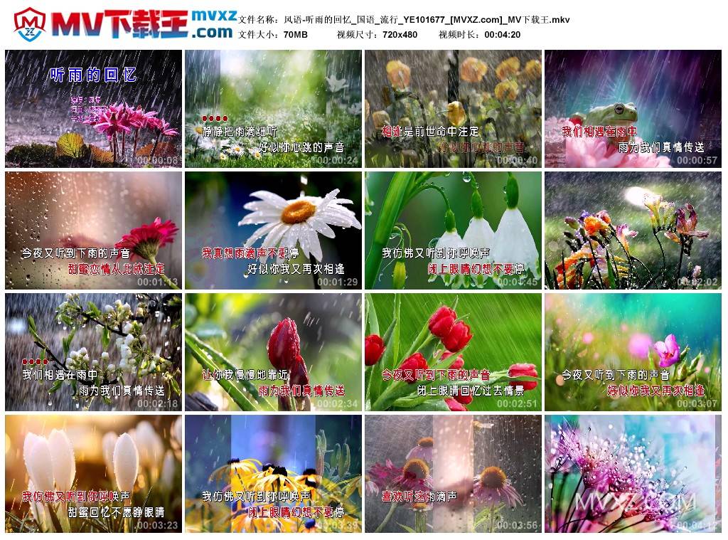 风语-听雨的回忆_国语_流行_YE101677